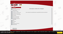Desktop Screenshot of horobkft.hu